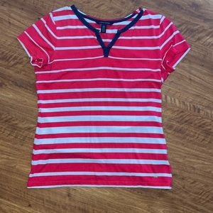 Pink & White Stripe Tommy Hilfiger XS